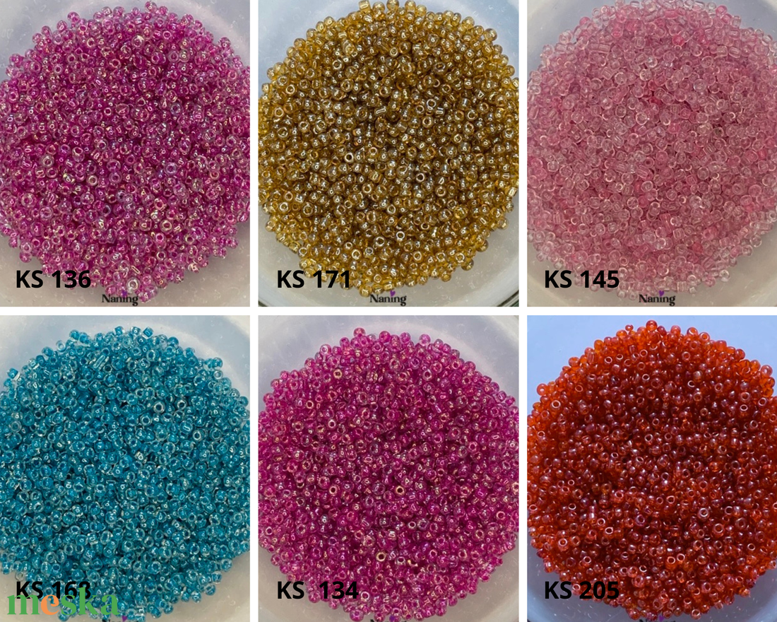 50 gramm kásagyöngy - 3mm  (50ft/10gramm) - kellékek & szerszámok - gyöngyfűzés kellékek - kásagyöngy - Meska.hu