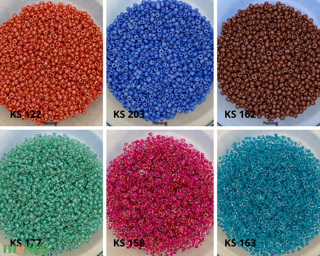 50 gramm kásagyöngy - 3mm  (50ft/10gramm) - kellékek & szerszámok - gyöngyfűzés kellékek - kásagyöngy - Meska.hu