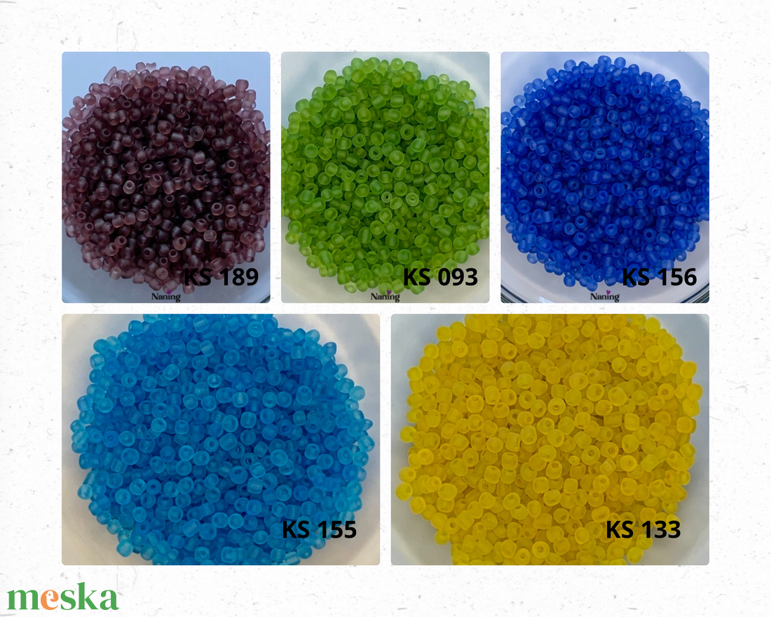 50 gramm kásagyöngy - 4mm  (50ft/10gramm) - kellékek & szerszámok - gyöngyfűzés kellékek - kásagyöngy - Meska.hu