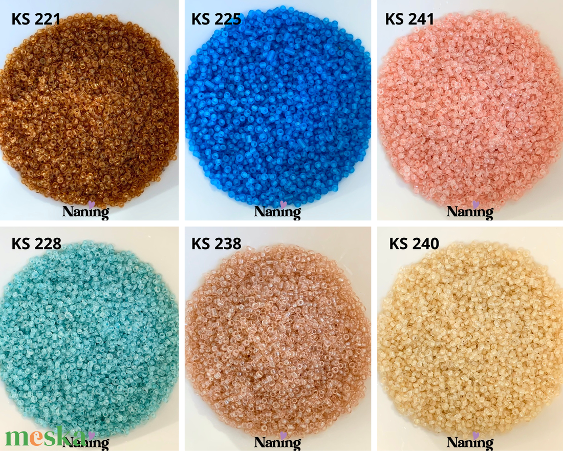 50 gramm kásagyöngy - 2mm  (50ft/10gramm) - kellékek & szerszámok - gyöngyfűzés kellékek - kásagyöngy - Meska.hu