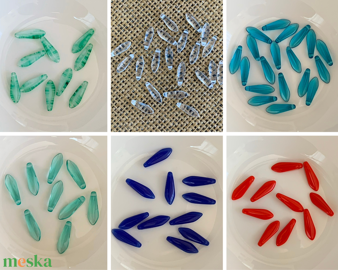 20db PRECIOSA - cseh üveggyöngy/sziromgyöngy  - (25ft/db) - kellékek & szerszámok - gyöngyfűzés kellékek - preciosa kristály - Meska.hu