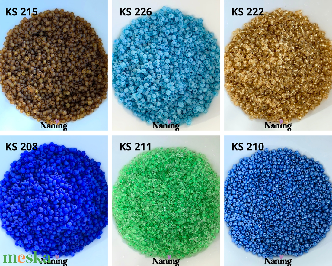 50 gramm kásagyöngy - 3mm  (50ft/10gramm) - kellékek & szerszámok - gyöngyfűzés kellékek - kásagyöngy - Meska.hu