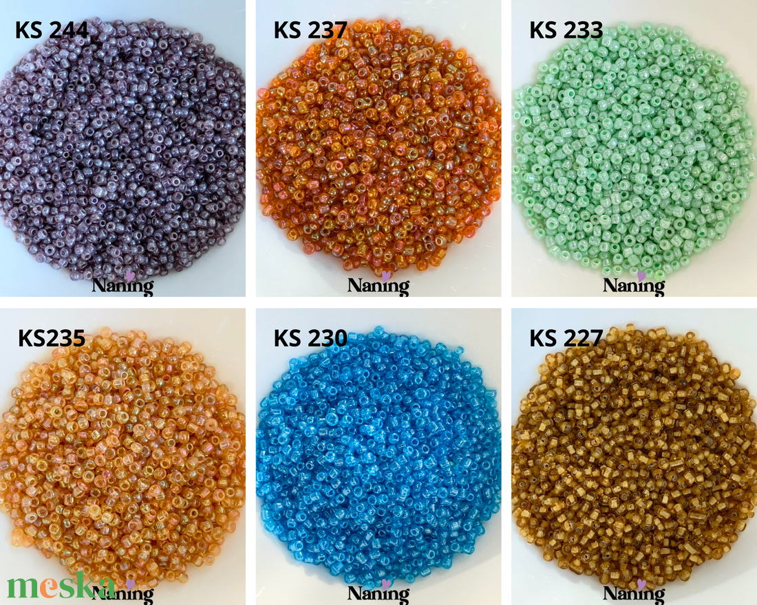 50 gramm kásagyöngy - 3mm  (50ft/10gramm) - kellékek & szerszámok - gyöngyfűzés kellékek - kásagyöngy - Meska.hu