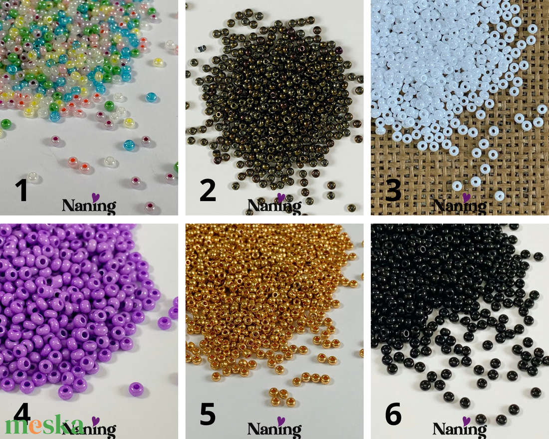 20 gramm PRECIOSA - cseh kásagyöngy - üveggyöngy (10g/500ft) - kellékek & szerszámok - gyöngyfűzés kellékek - kásagyöngy - Meska.hu