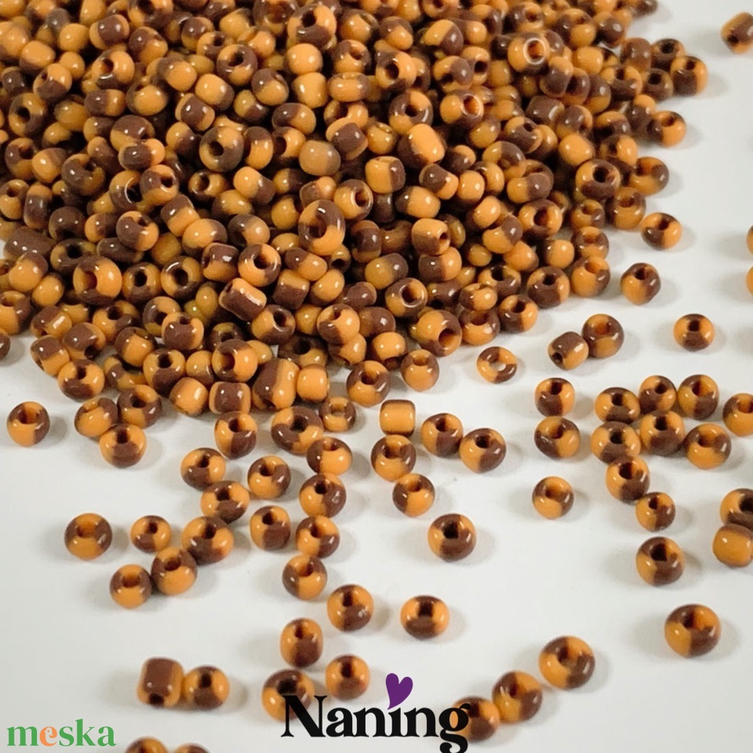 50gramm kásagyöngy - csíkos  (50ft/10gramm) - kellékek & szerszámok - gyöngyfűzés kellékek - kásagyöngy - Meska.hu