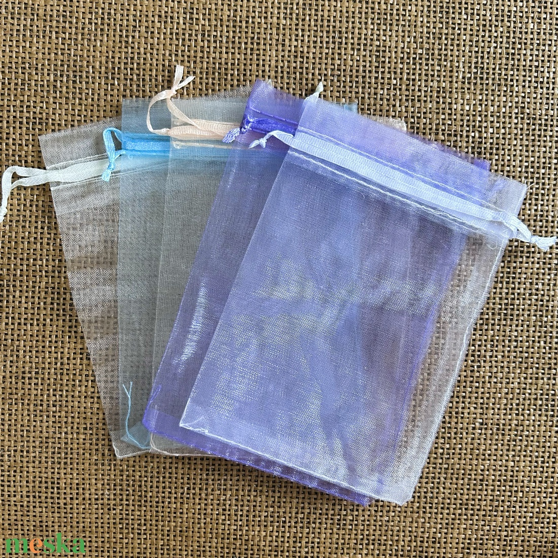 10db - ORGANZA - ajándéktasak/ékszertasak - 10x14cm (80ft/db) - otthon & életmód - papír, írószer - ajándékozás kellékei - ajándékzsák, csomagolás - Meska.hu