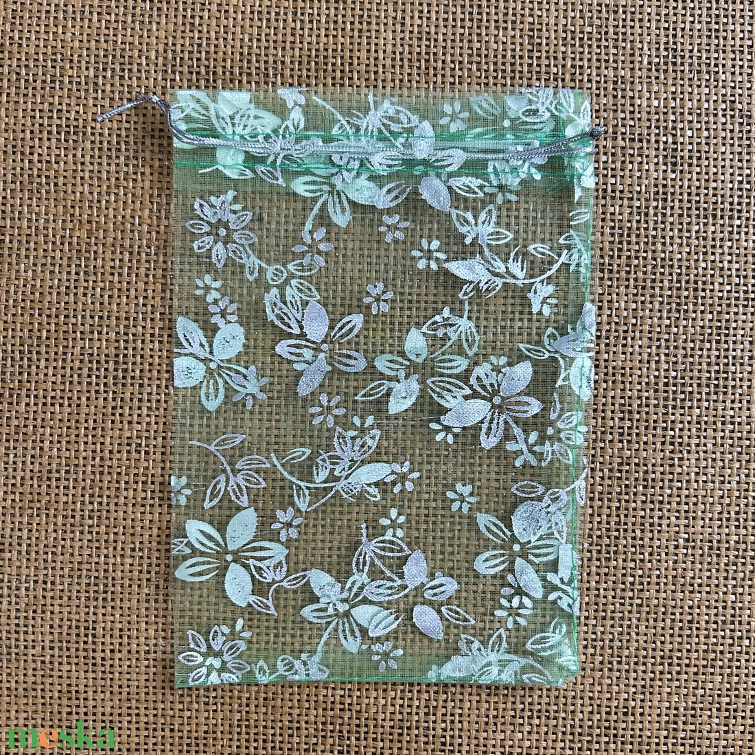 10db ORGANZA - ajándéktasak/ékszertasak - virágos - 12x18cm - (90ft/db) - otthon & életmód - papír, írószer - ajándékozás kellékei - ajándékzsák, csomagolás - Meska.hu