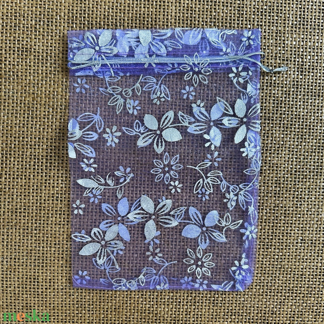 10db ORGANZA - ajándéktasak/ékszertasak - virágos - 12x18cm - (90ft/db) - otthon & életmód - papír, írószer - ajándékozás kellékei - ajándékzsák, csomagolás - Meska.hu