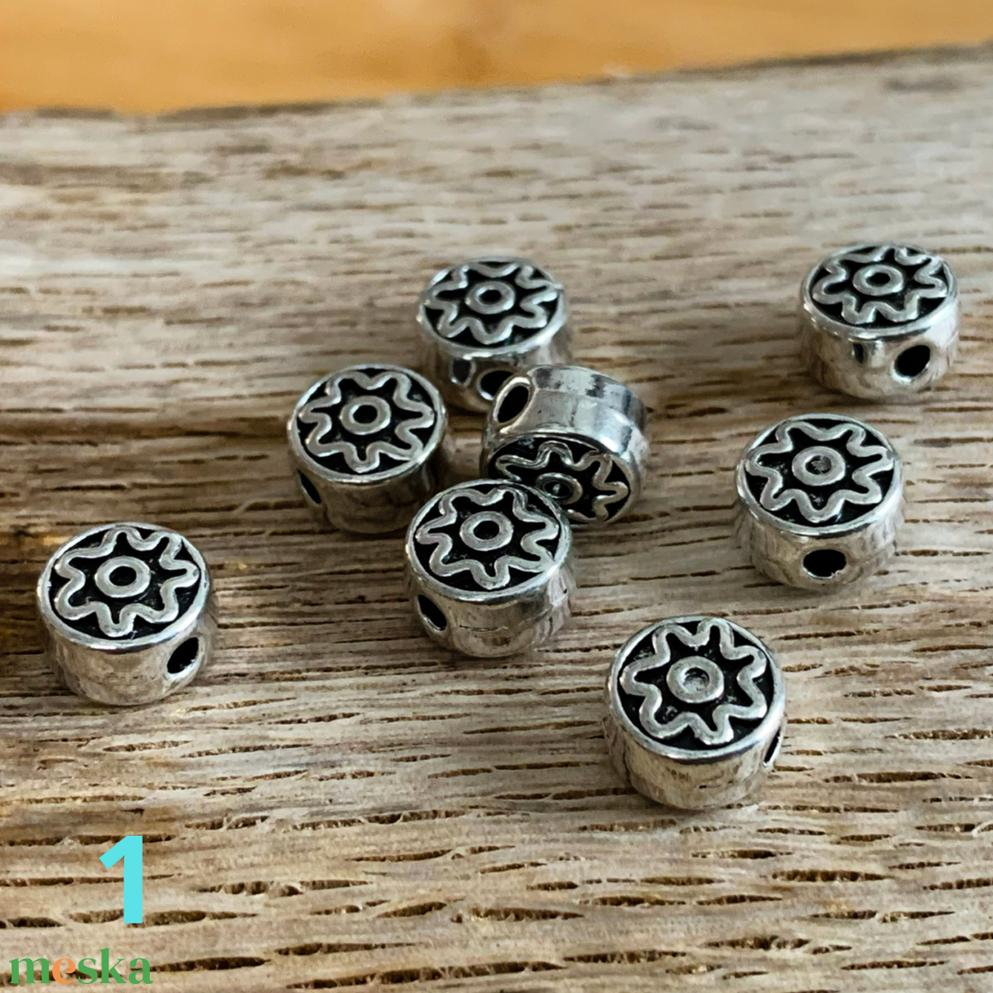 5db Köztes - összekötőelem - távtartó - antik ezüst (60ft/db) - kellékek & szerszámok - gyöngyfűzés kellékek - fém köztesek - Meska.hu