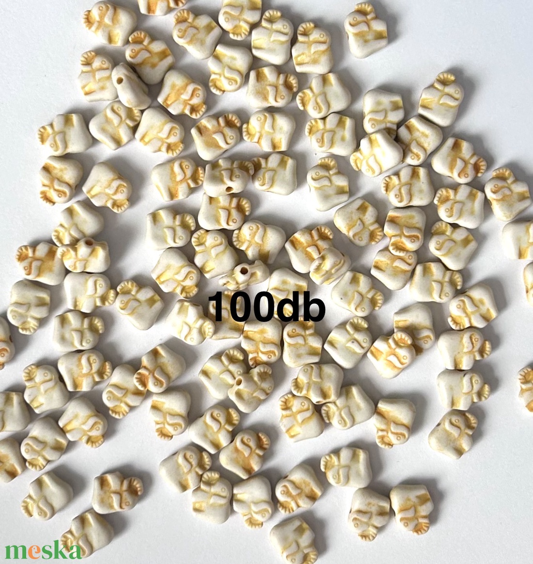 100db akril gyöngy - elefánt - - kellékek & szerszámok - gyöngyfűzés kellékek - műanyag gyöngy - Meska.hu