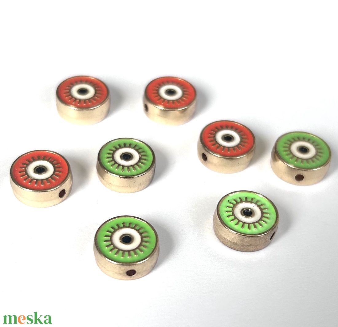 8 db fém köztes/összekötőelem (100ft/db) - kellékek & szerszámok - gyöngyfűzés kellékek - fém köztesek - Meska.hu