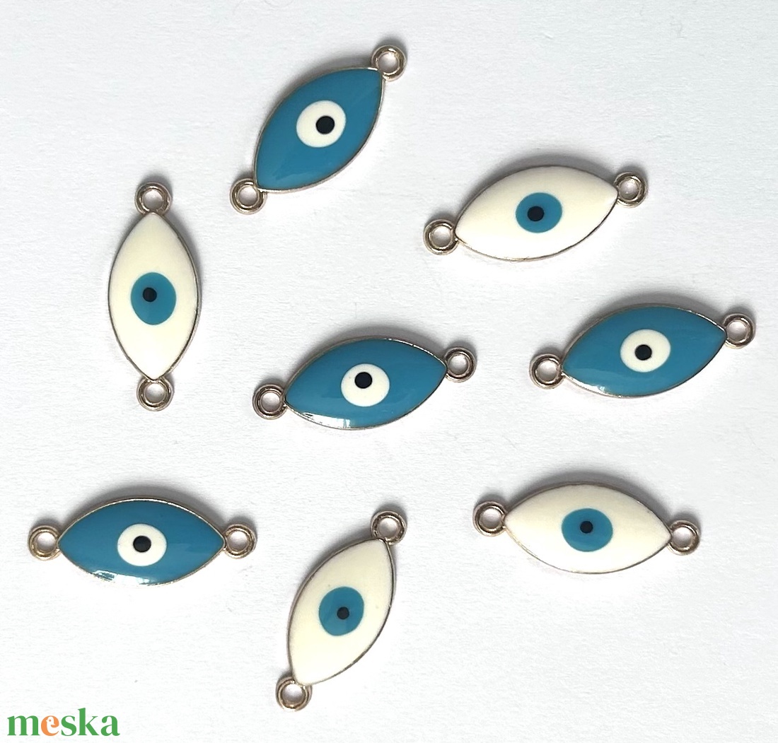 8db fém köztes/összekötőelem (100ft/db) - kellékek & szerszámok - gyöngyfűzés kellékek - fém köztesek - Meska.hu