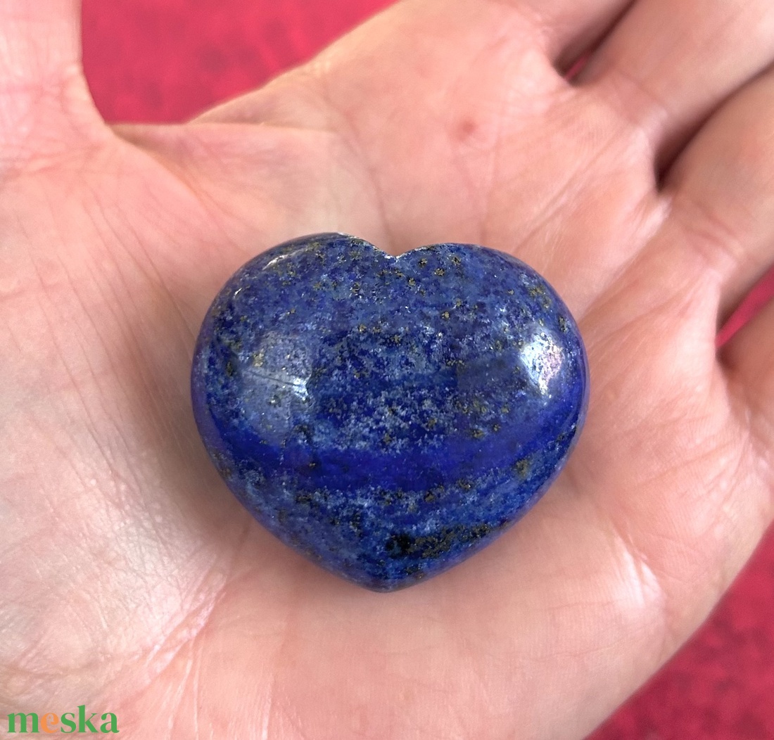 LAPIS LAZULI marokkő szív - táska & tok - kulcstartó & táskadísz - táskadísz - Meska.hu