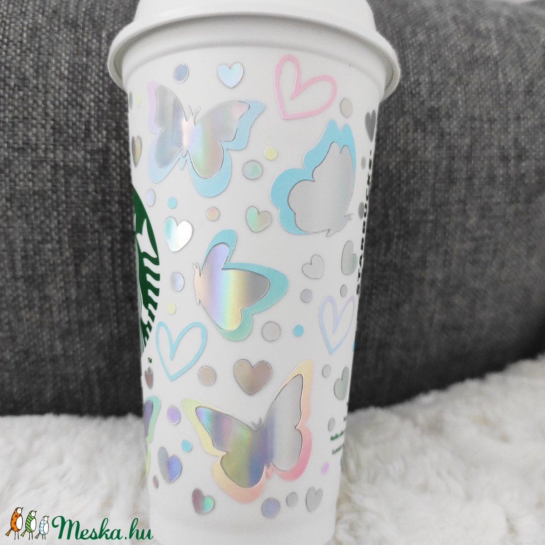 Műanyag Starbucks Cup színátmenetes/hologramos pillangós - otthon & életmód - Meska.hu Műanyag Starbucks Cup színátmenetes/hologramos pillangós - otthon & életmód - Meska.hu