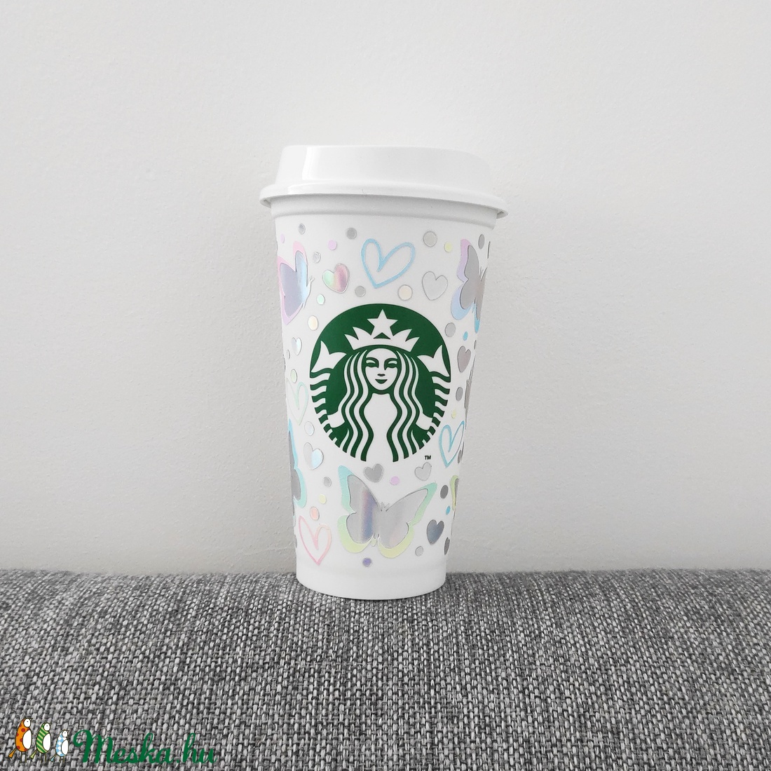 Műanyag Starbucks Cup színátmenetes/hologramos pillangós - otthon & életmód - Meska.hu Műanyag Starbucks Cup színátmenetes/hologramos pillangós - otthon & életmód - Meska.hu