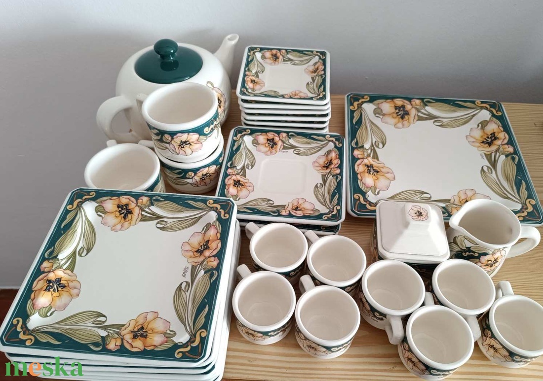 TIFFANY REGGELIZŐ KÉSZLET - BOUTIQUE (OLASZ DIZÁJN) - otthon & életmód - konyhafelszerelés, tálalás - tálalás - teás- és kávés pohár, készlet - Meska.hu