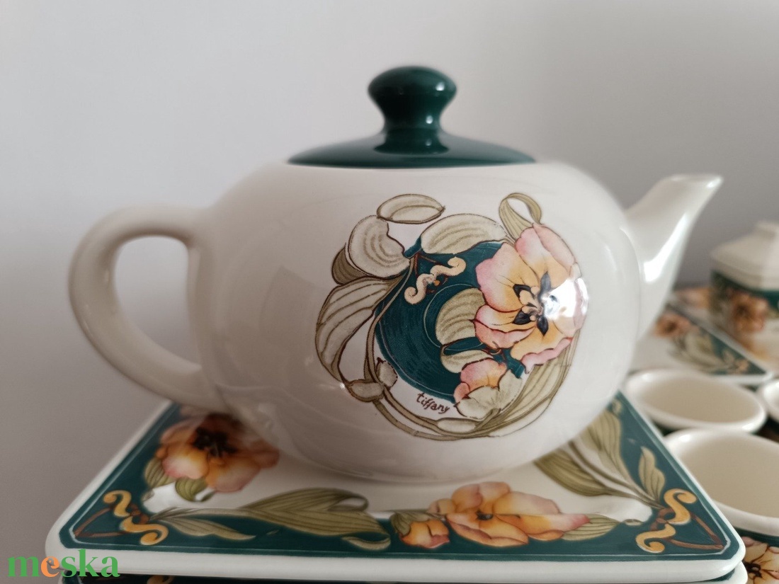 TIFFANY REGGELIZŐ KÉSZLET - BOUTIQUE (OLASZ DIZÁJN) - otthon & életmód - konyhafelszerelés, tálalás - tálalás - teás- és kávés pohár, készlet - Meska.hu