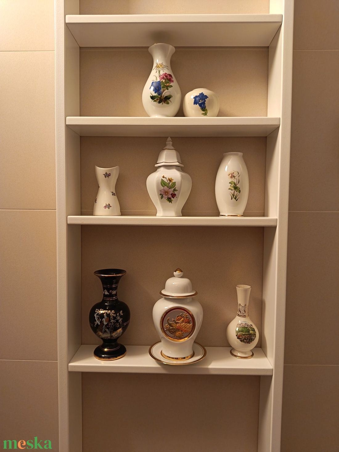 PORCELÁN KULACS ÉS VÁZÁK - EGYBEN - otthon & életmód - virágdekoráció - virágtartó - váza - Meska.hu