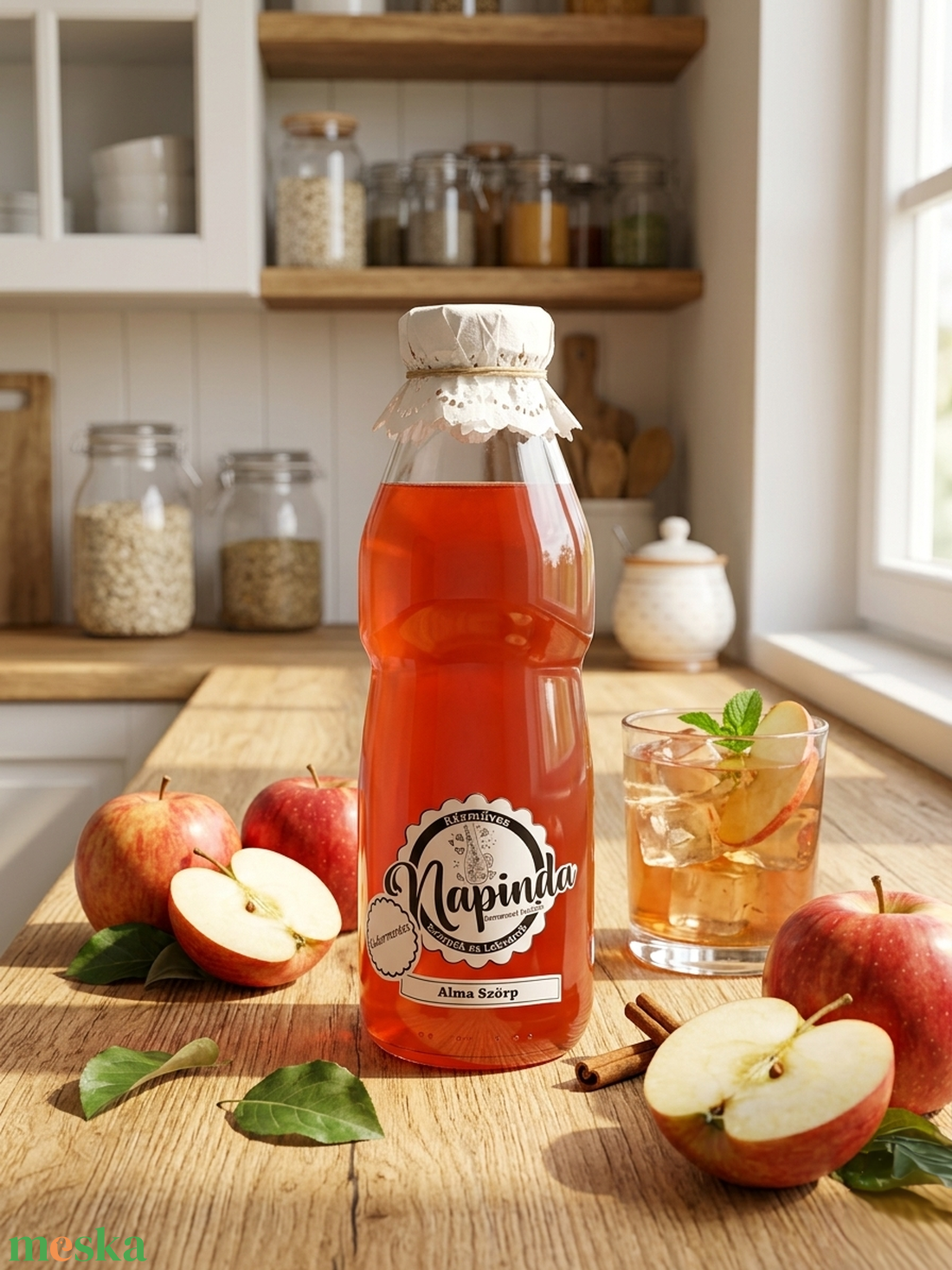 Cukormentes alma szörp - élelmiszer - szörp - Meska.hu
