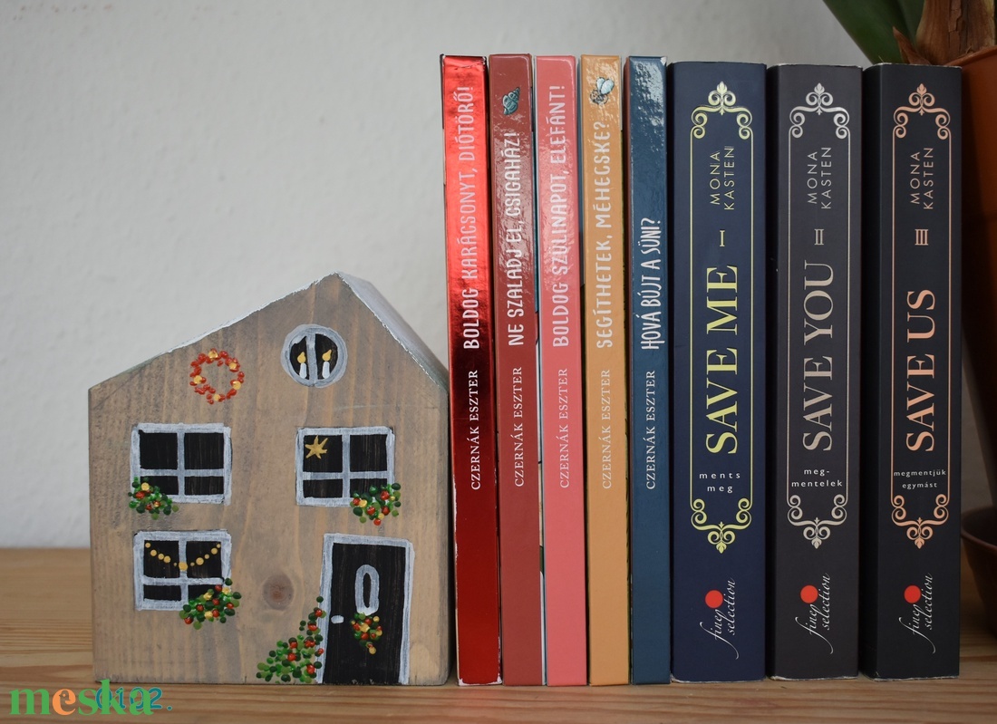 karácsonyi fa dekorházikó 0102 - karácsony - karácsonyi lakásdekoráció - karácsonyi falu, házikó - Meska.hu