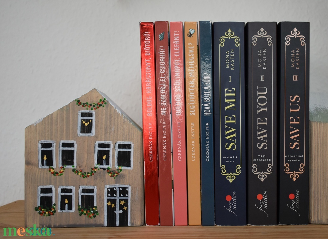 karácsonyi dekorházikó 0103 - karácsony - karácsonyi lakásdekoráció - karácsonyi falu, házikó - Meska.hu