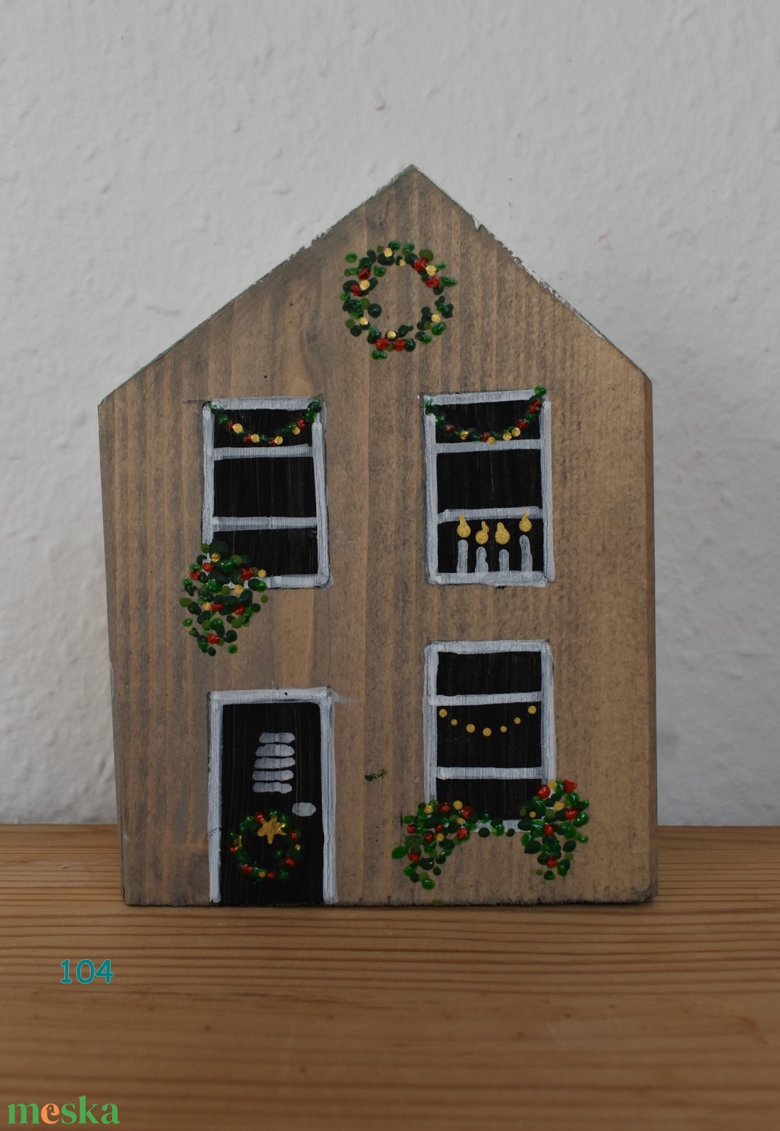 karácsonyi dekorházikó 0104 - karácsony - karácsonyi lakásdekoráció - karácsonyi falu, házikó - Meska.hu