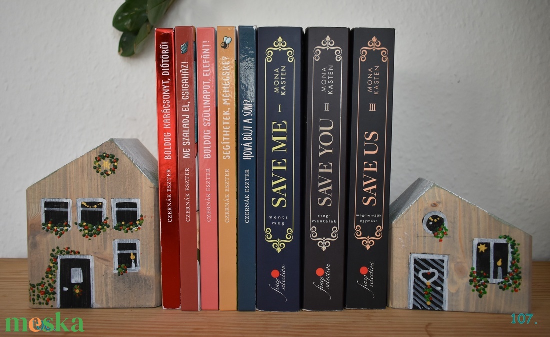  karácsonyi dekorházikó párban 0106 és 0107 - karácsony - karácsonyi lakásdekoráció - karácsonyi falu, házikó - Meska.hu