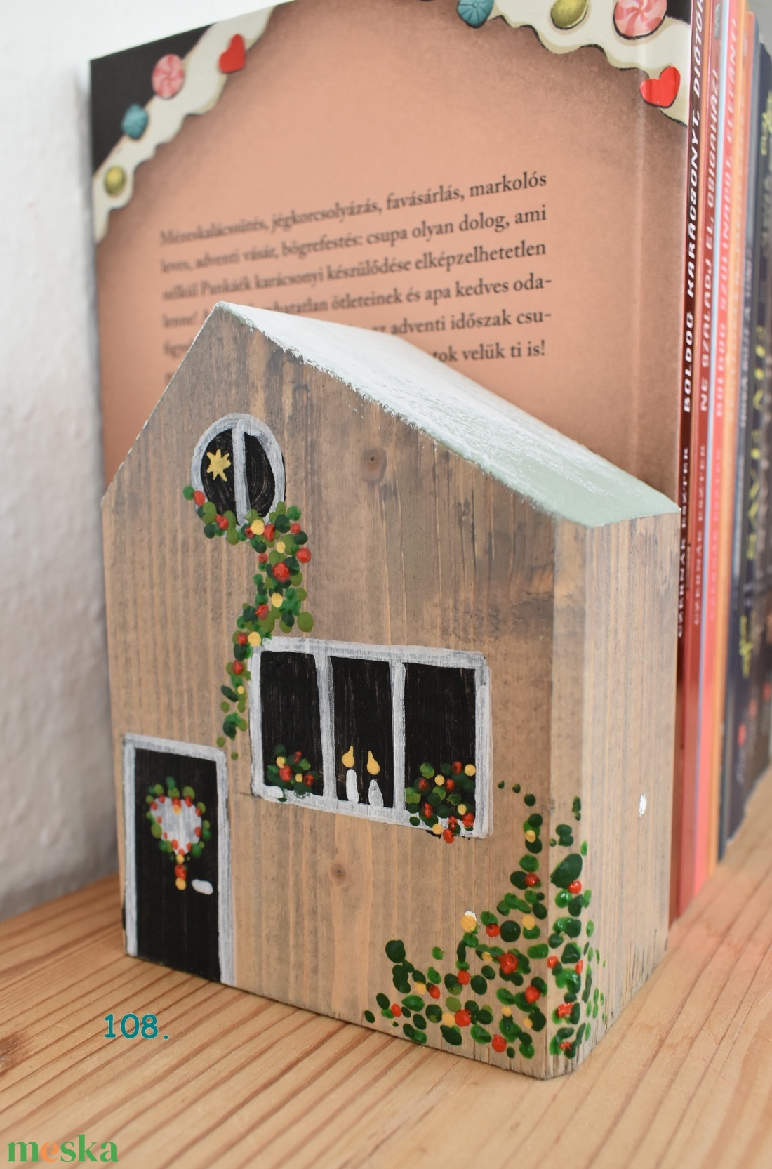 karácsonyi dekorházikó 0108 - karácsony - karácsonyi lakásdekoráció - karácsonyi falu, házikó - Meska.hu
