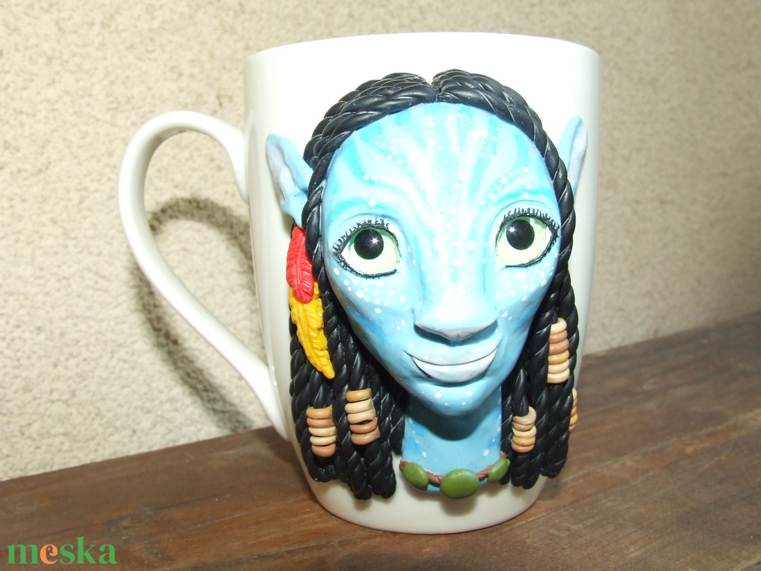 Avatar Neytiri mintás bögre - otthon & életmód - konyhafelszerelés, tálalás - tálalás - bögre & csésze - Meska.hu