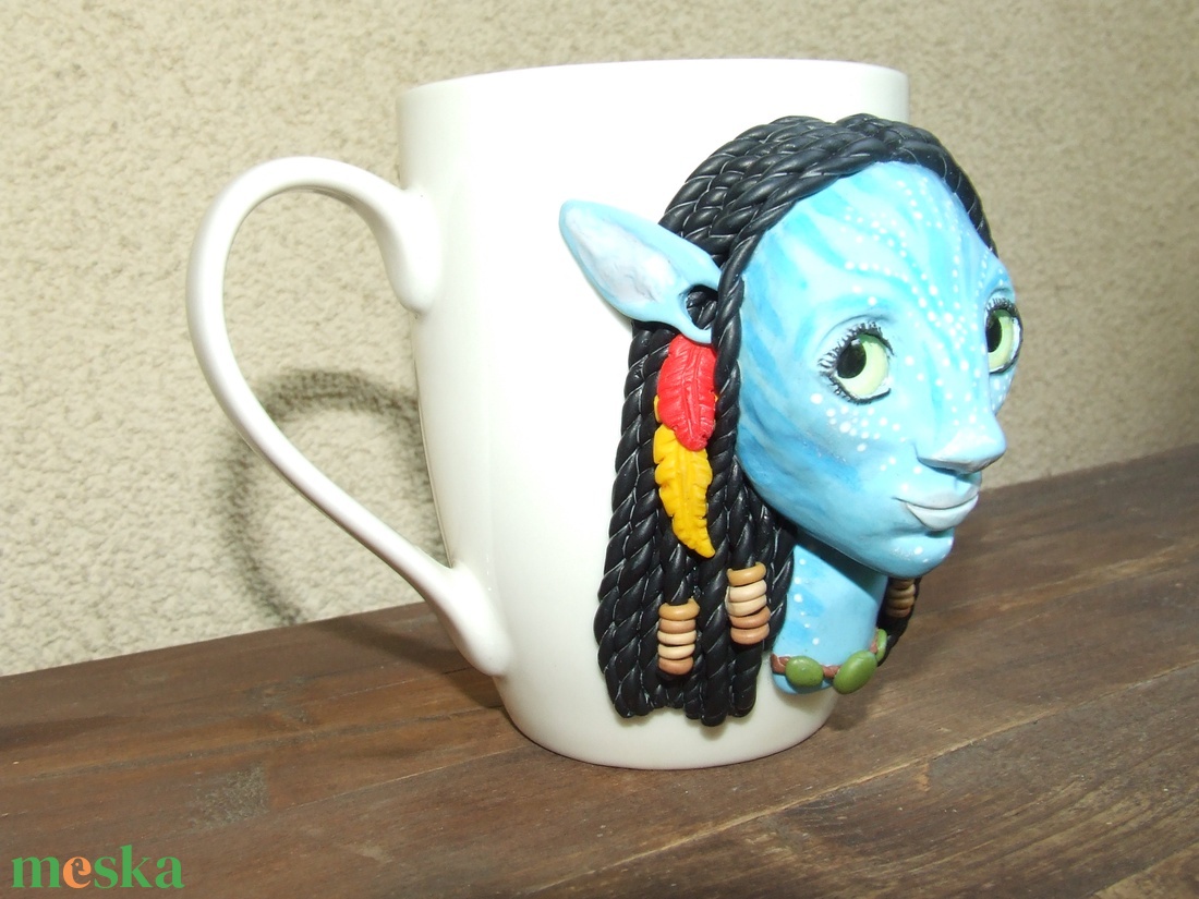 Avatar Neytiri mintás bögre - otthon & életmód - konyhafelszerelés, tálalás - tálalás - bögre & csésze - Meska.hu