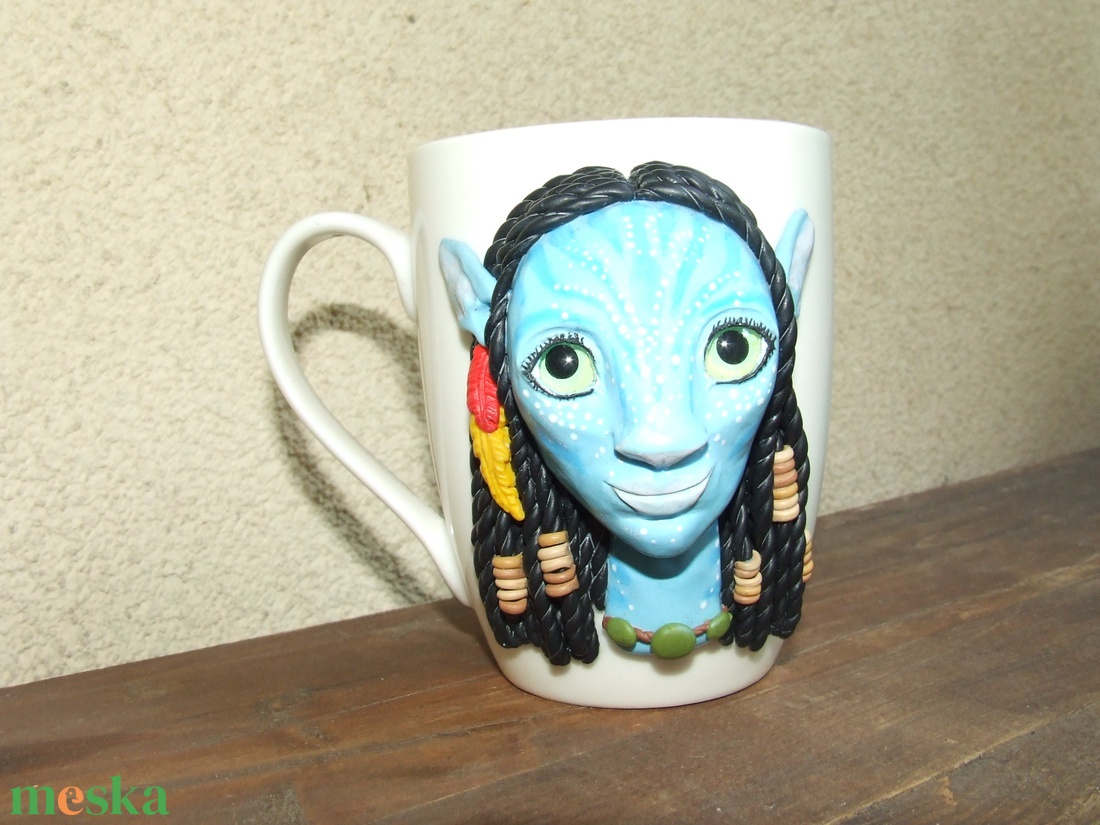 Avatar Neytiri mintás bögre - otthon & életmód - konyhafelszerelés, tálalás - tálalás - bögre & csésze - Meska.hu
