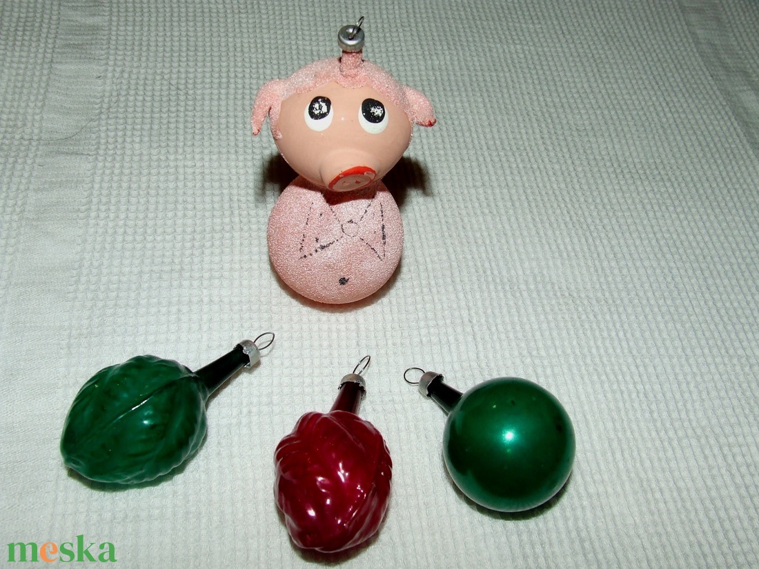 Régi retro karácsonyfadíszek - karácsony - karácsonyi lakásdekoráció - karácsonyfadíszek - Meska.hu