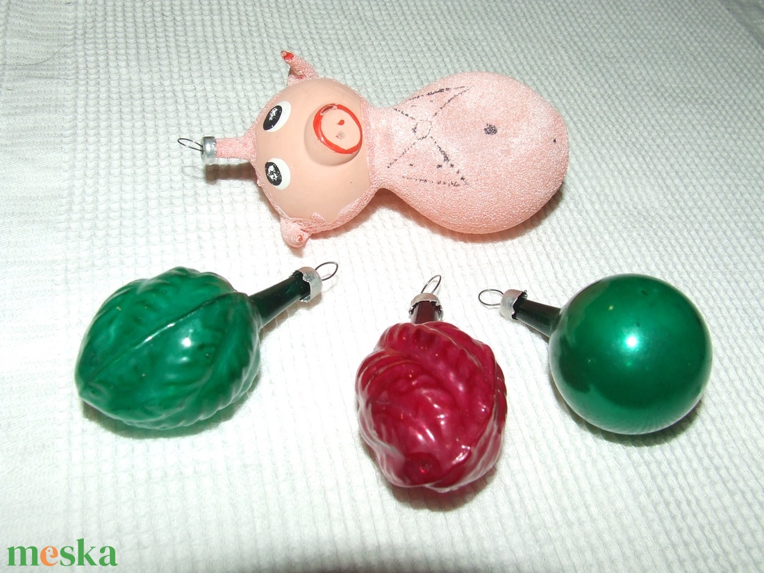 Régi retro karácsonyfadíszek - karácsony - karácsonyi lakásdekoráció - karácsonyfadíszek - Meska.hu