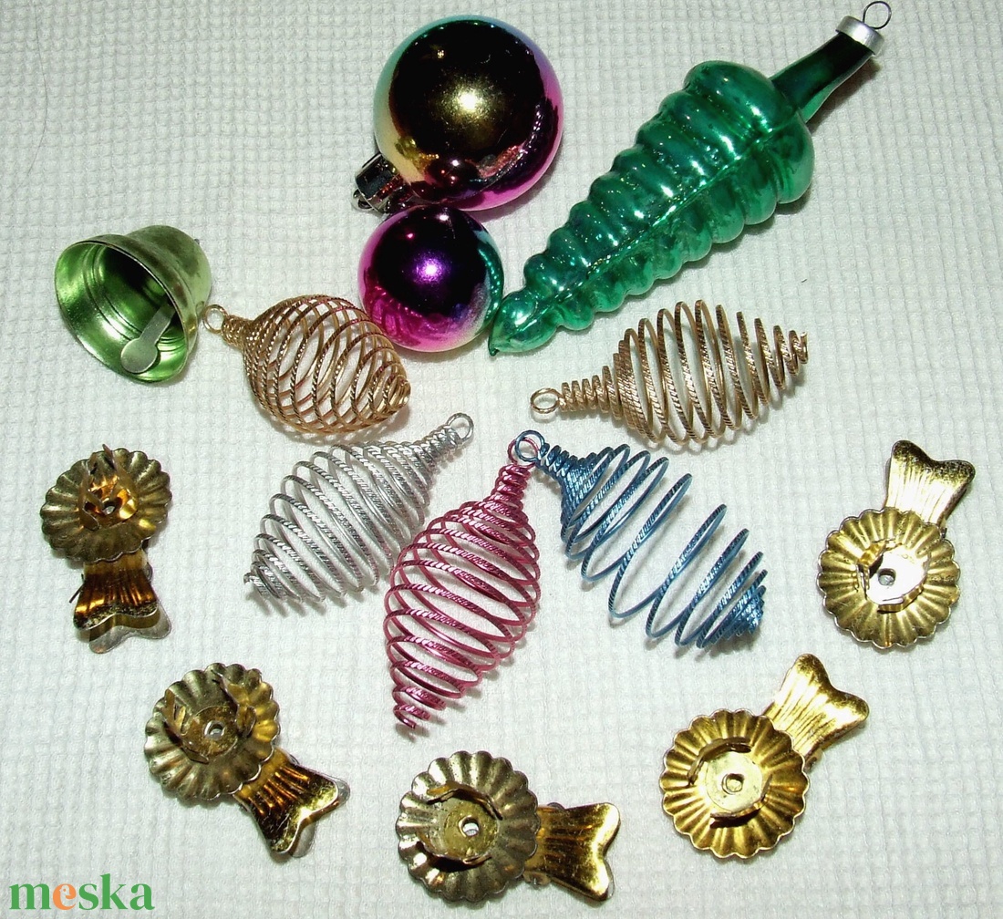 Régi retro karácsonyfadíszek - karácsony - karácsonyi lakásdekoráció - karácsonyfadíszek - Meska.hu