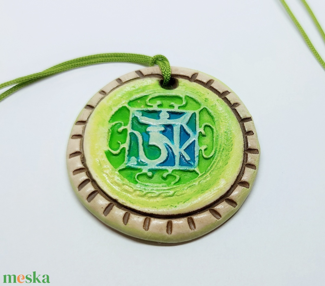 Ohm kerámia medál - ékszer - nyaklánc - medál - Meska.hu Ohm kerámia medál - ékszer - nyaklánc - medál - Meska.hu