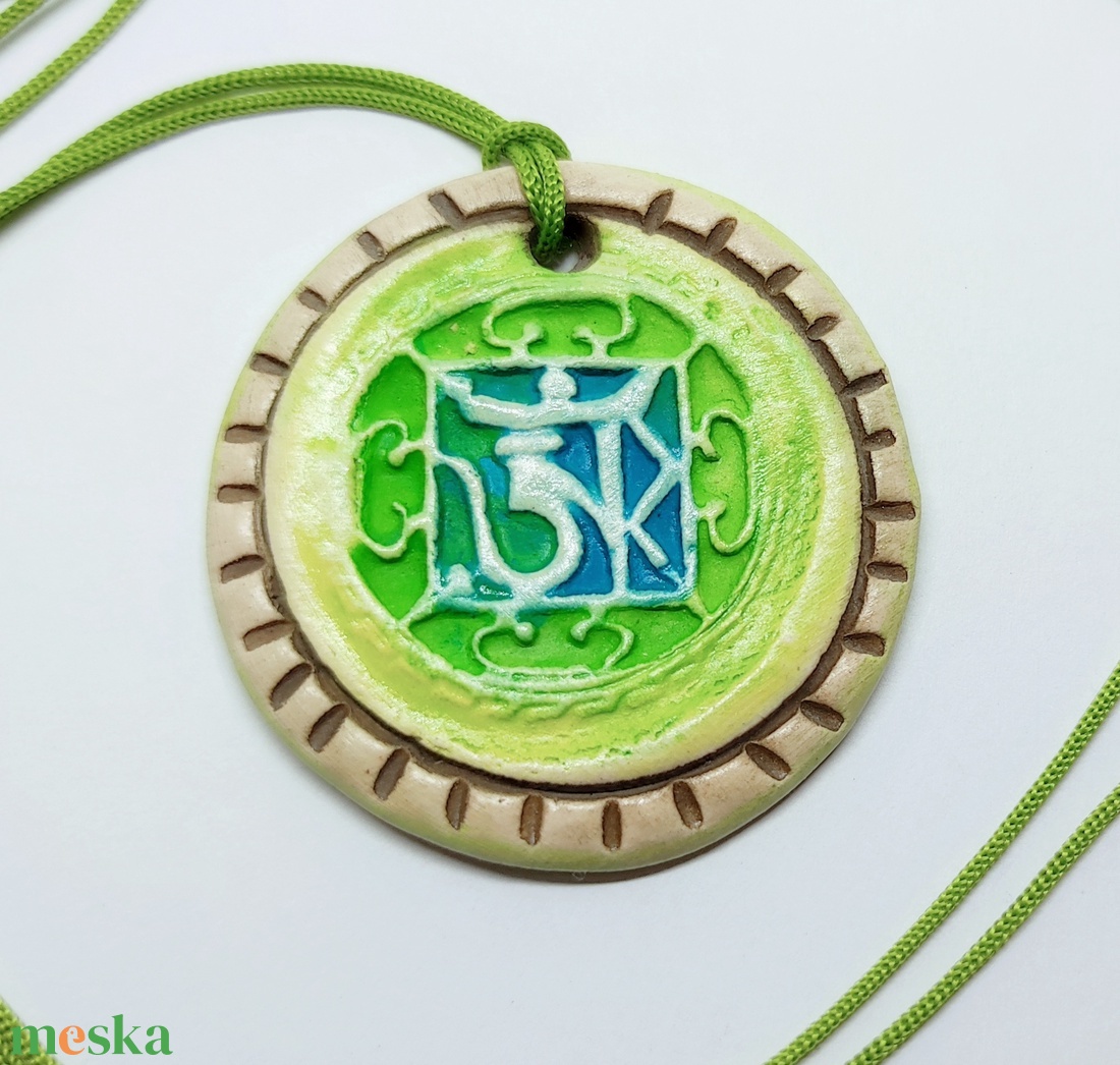 Ohm kerámia medál - ékszer - nyaklánc - medál - Meska.hu Ohm kerámia medál - ékszer - nyaklánc - medál - Meska.hu