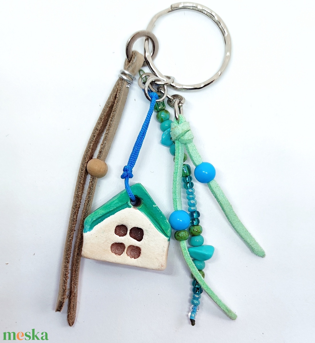 Házikós kulcstartó, táskadísz - táska & tok - kulcstartó & táskadísz - kulcstartó - Meska.hu