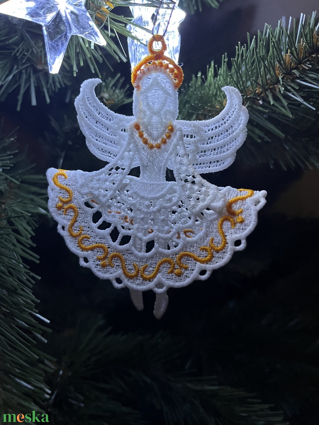 Angyalka Csipke dísz - otthon & életmód - dekoráció - dísztárgy - Meska.hu Angyalka Csipke dísz - otthon & életmód - dekoráció - dísztárgy - Meska.hu