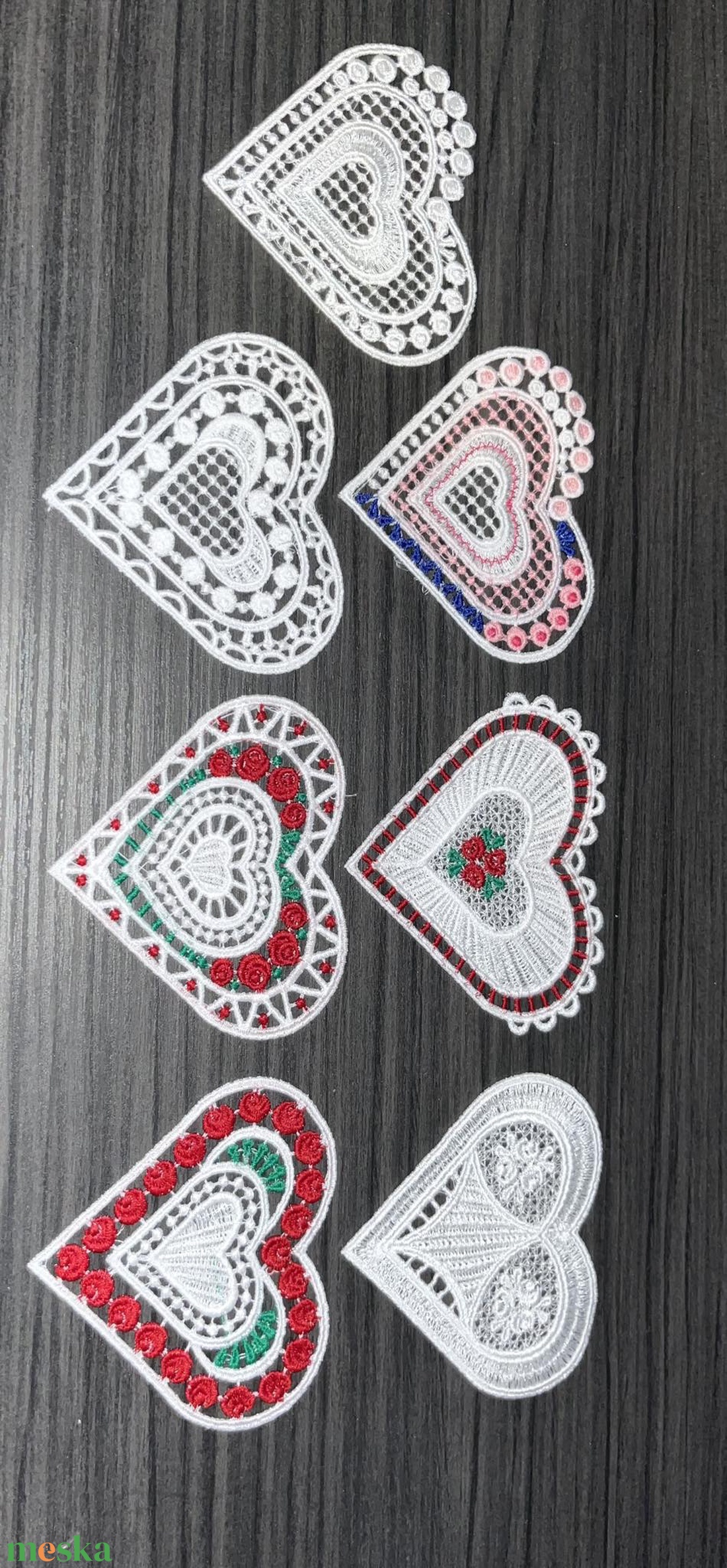 Csipke szív 1. - otthon & életmód - dekoráció - fali és függő dekoráció - függődísz - Meska.hu Csipke szív 1. - otthon & életmód - dekoráció - fali és függő dekoráció - függődísz - Meska.hu