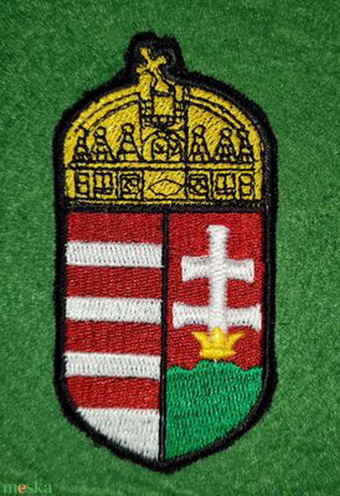 Hímzett felvarró - Magyar címer - kellékek & szerszámok - méteráru - felvarrható, vasalható kellék - Meska.hu Hímzett felvarró - Magyar címer - kellékek & szerszámok - méteráru - felvarrható, vasalható kellék - Meska.hu