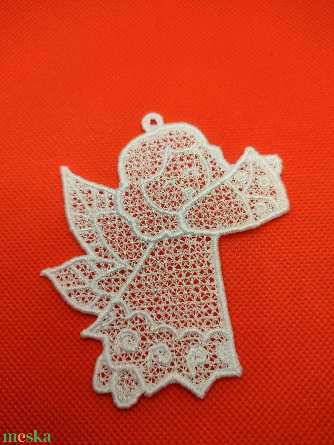 Csipke angyal, többféle, felakasztható 2. - karácsony - karácsonyi lakásdekoráció - karácsonyfadíszek - Meska.hu