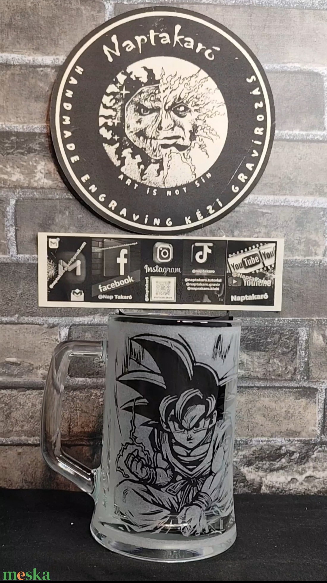 Son Goku Korsó Kézzel gravírozott üveg - otthon & életmód - konyhafelszerelés, tálalás - italos kellékek - italtartó - Meska.hu Son Goku Korsó Kézzel gravírozott üveg - otthon & életmód - konyhafelszerelés, tálalás - italos kellékek - italtartó - Meska.hu
