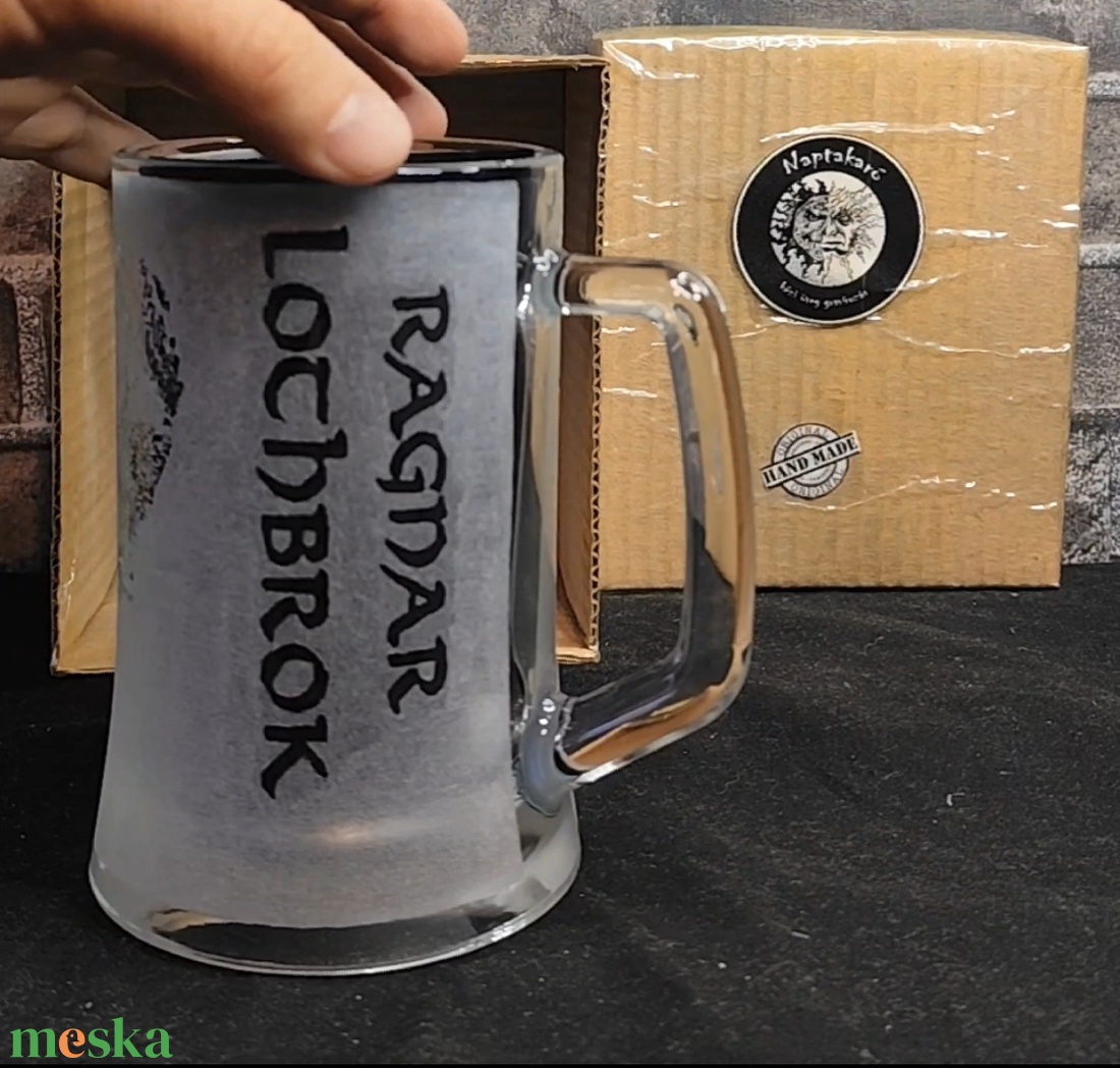 Vikings Ragnar Lothbrok korsó  - otthon & életmód - konyhafelszerelés, tálalás - tálalás - sörös pohár és korsó - Meska.hu