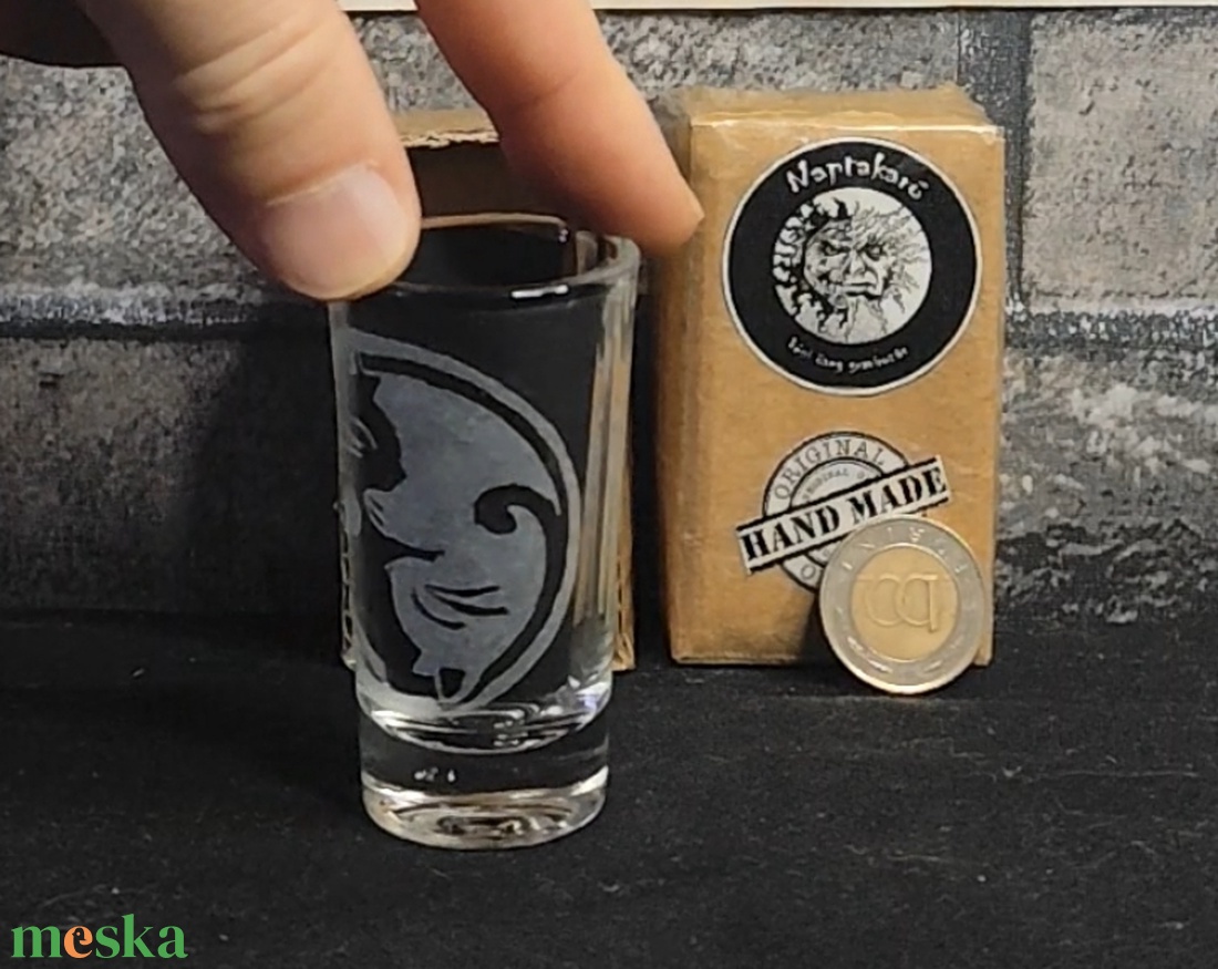 Cicás yin-yang 25ml - otthon & életmód - konyhafelszerelés, tálalás - tálalás - pálinkás poharak, szettek - Meska.hu