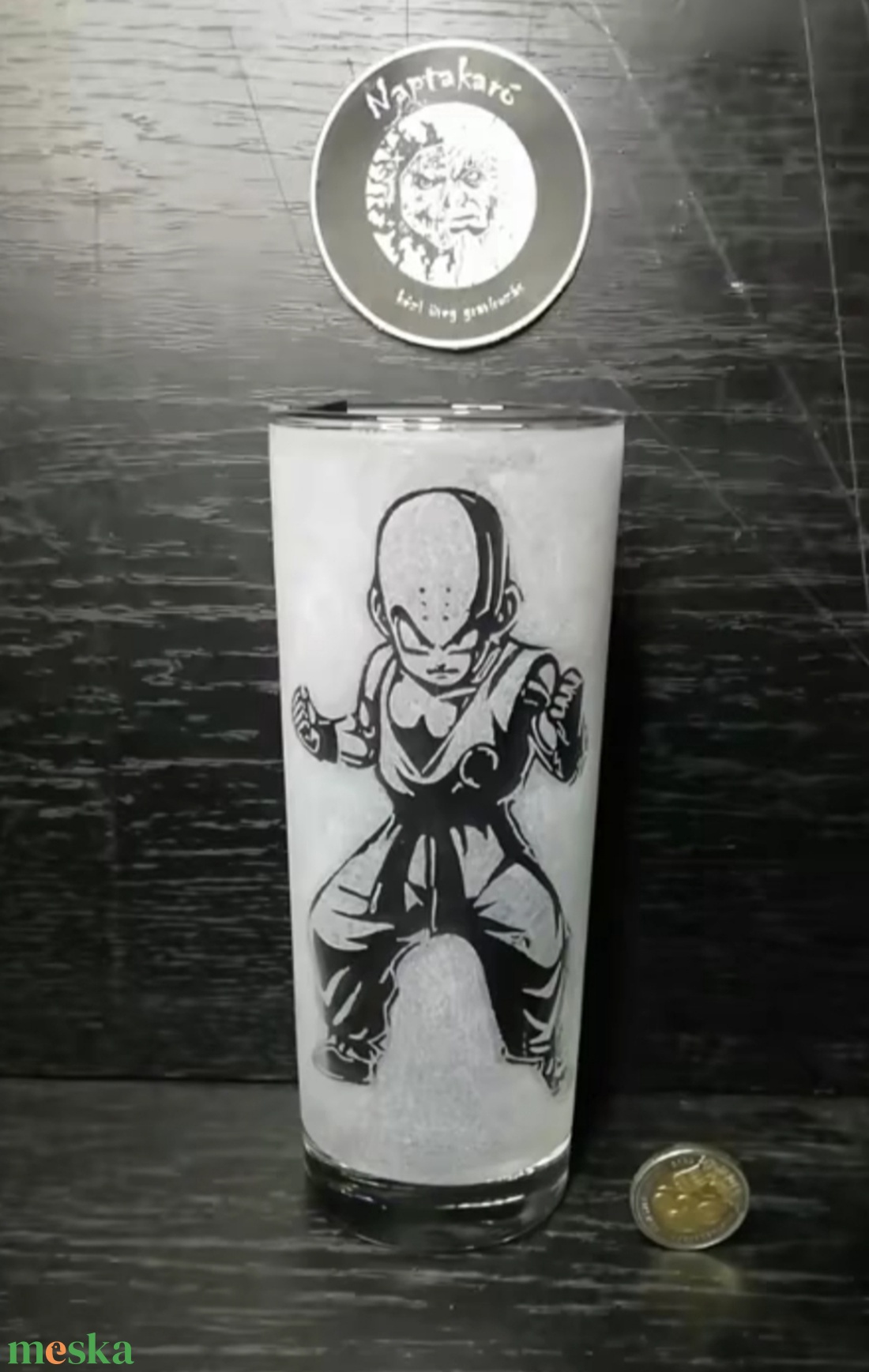 Dragonball Krilin - otthon & életmód - konyhafelszerelés, tálalás - tálalás - pohár - Meska.hu