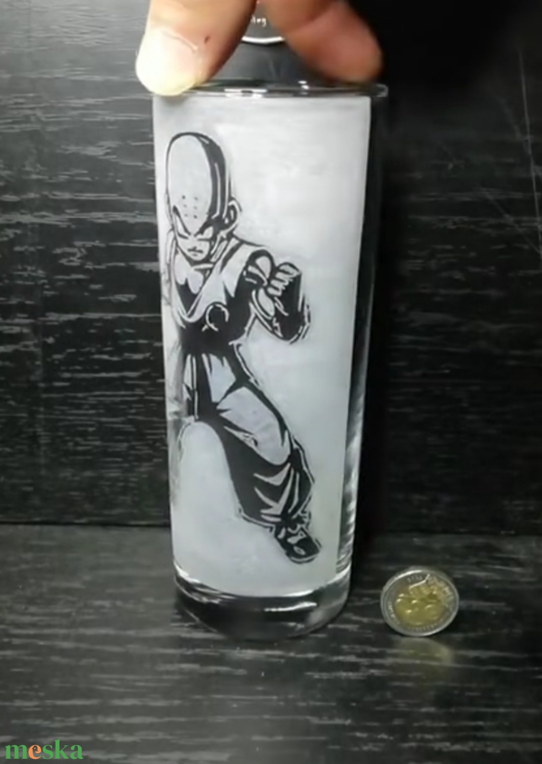 Dragonball Krilin - otthon & életmód - konyhafelszerelés, tálalás - tálalás - pohár - Meska.hu