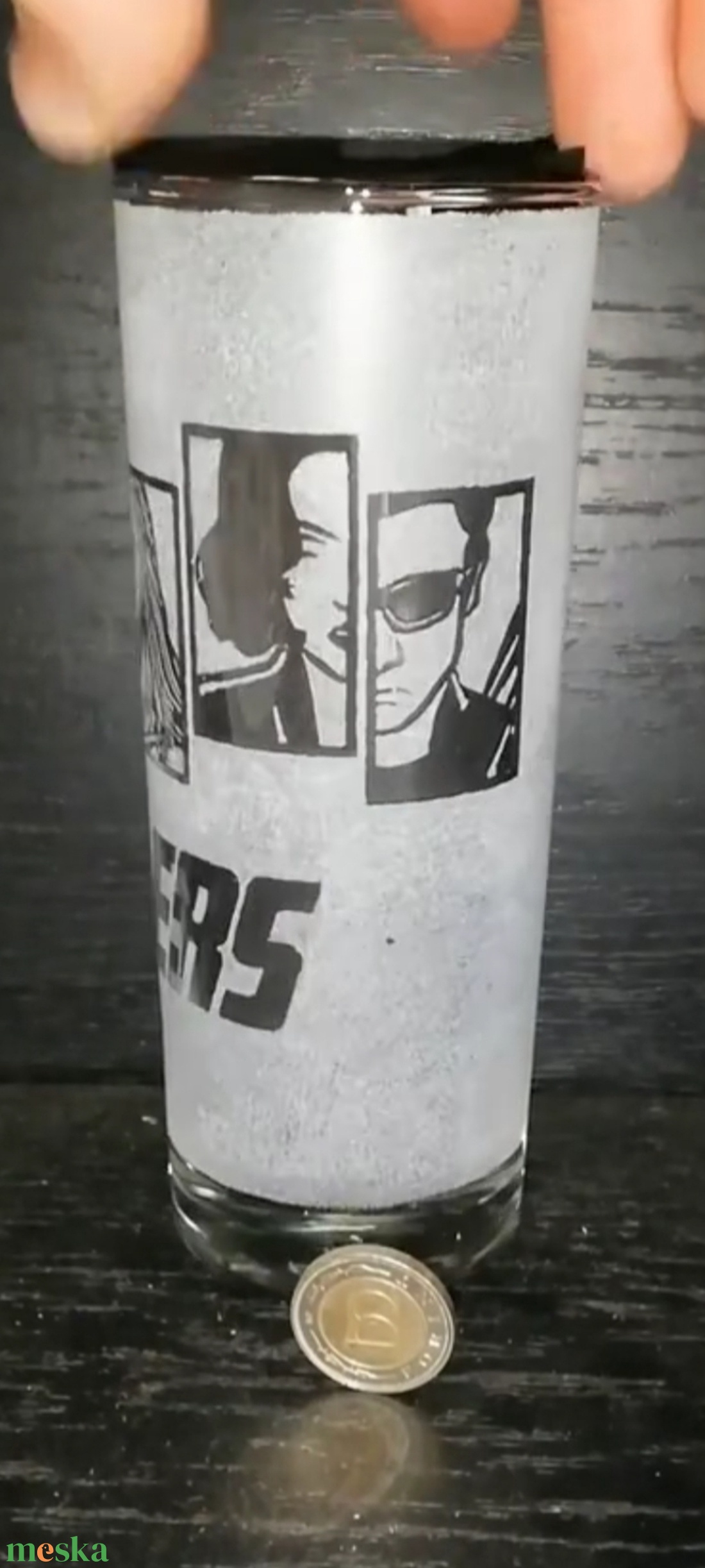 Avengers körbe mintás  - otthon & életmód - konyhafelszerelés, tálalás - tálalás - pohár - Meska.hu