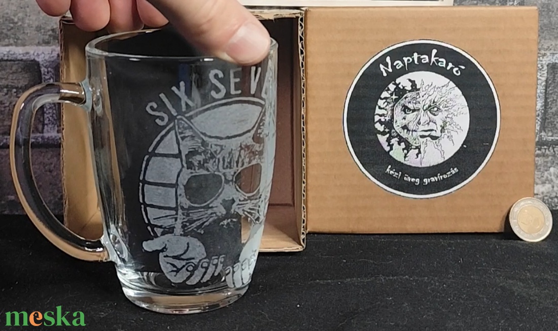 Six seven cicás bögre  - otthon & életmód - konyhafelszerelés, tálalás - tálalás - bögre & csésze - Meska.hu