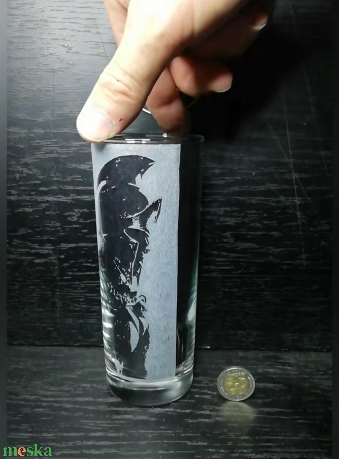 Spártai harcos mintás üveg pohár  - otthon & életmód - konyhafelszerelés, tálalás - tálalás - pohár - Meska.hu