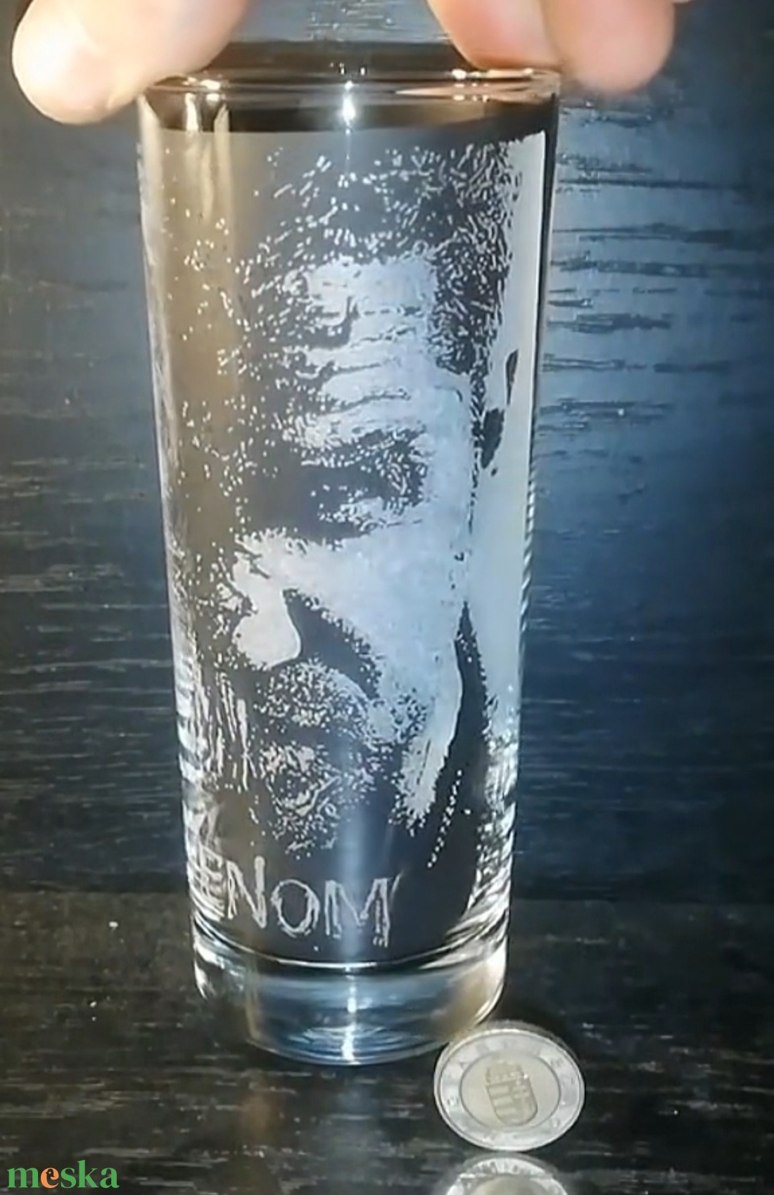 Venom+Eddie Brock(Tom Hardy) portré mintás üveg pohár  - otthon & életmód - konyhafelszerelés, tálalás - tálalás - pohár - Meska.hu